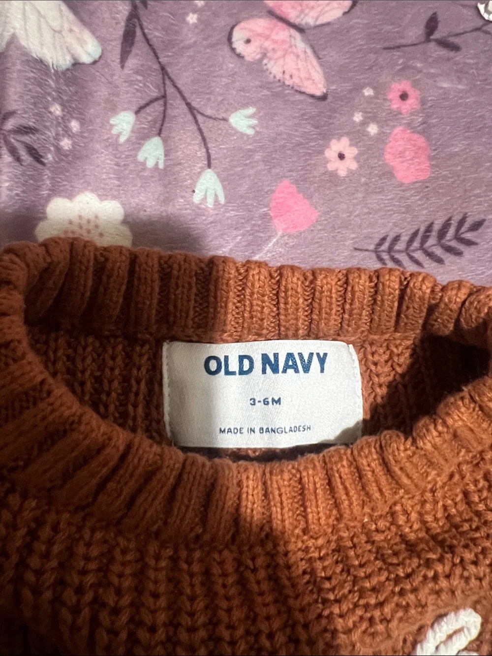 Old Navy Rust Brown 'Pumpkin' Crewneck Sweater